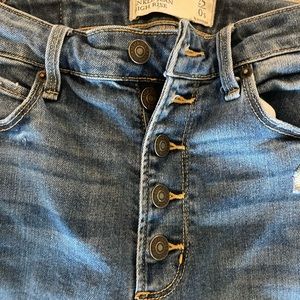 Abercrombie high rise ankle jeans